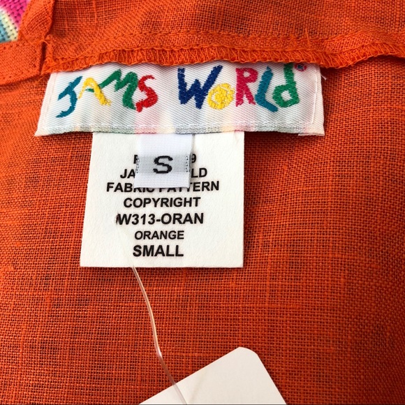 SOLD ❌Jams World Hawaii strappy linen dress orange - Picture 7 of 7